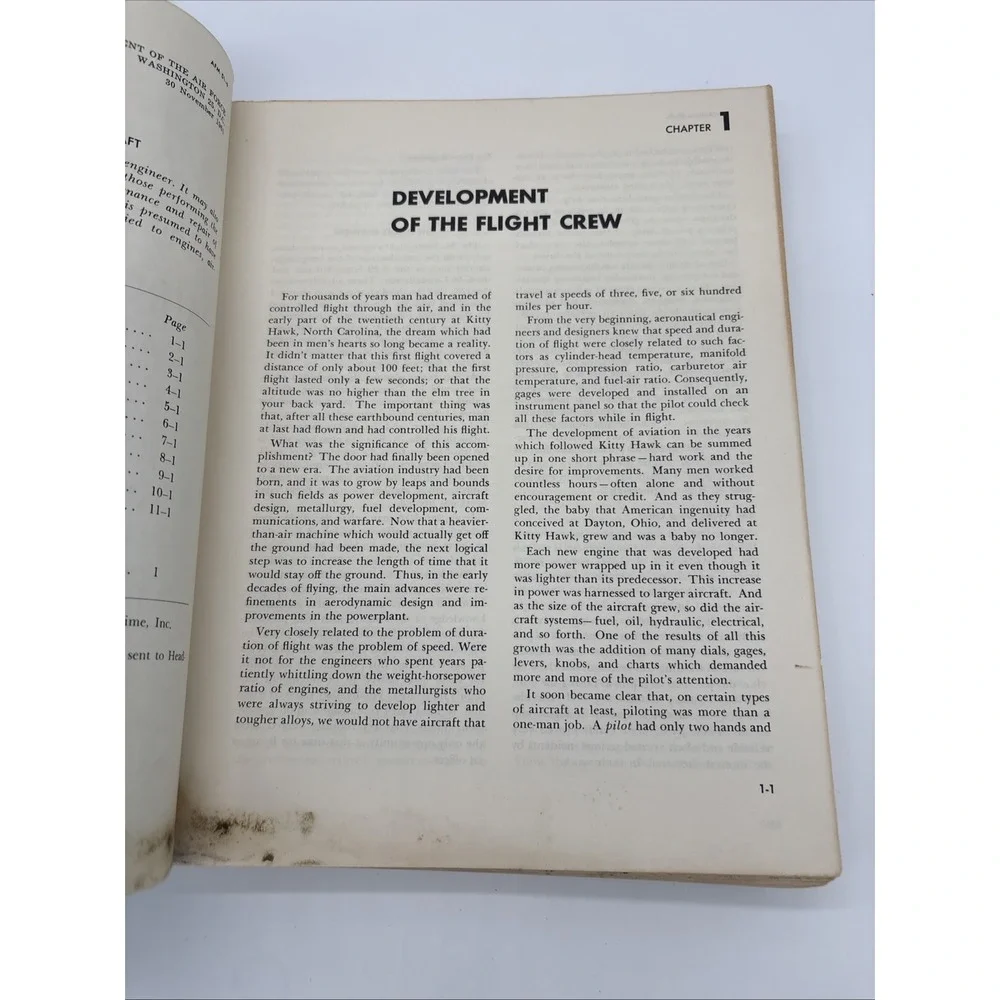 Vtg 1961 USAF AF Manual 51-9 Aircraft Performance Flight Engineer Book Cold War